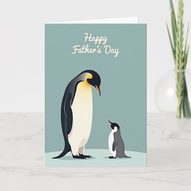 Jolie carte de fête des pères pour parent (Devant)