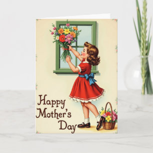 Jolie carte de fleurs pour la Fête des Mères