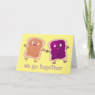 Jolie carte de la Saint-Valentin au beurre de caca