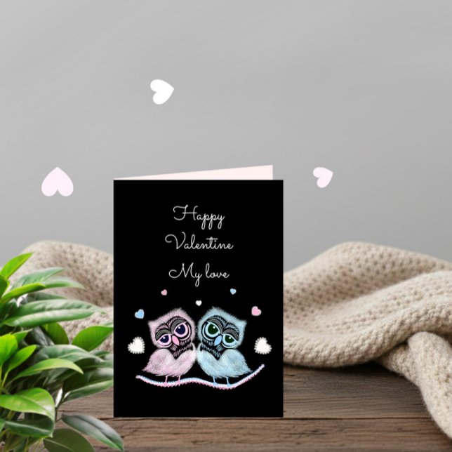 Jolie carte de la Saint-Valentin avec un couple de (Créateur téléchargé)