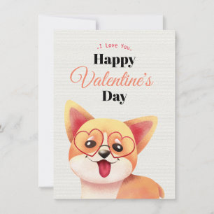Jolie carte de la Saint-Valentin joyeuse