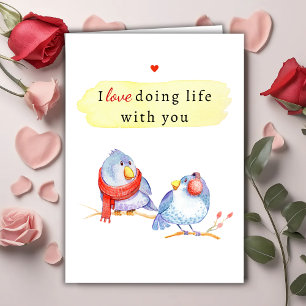 Jolie carte de la Saint-Valentin pour amoureux ave
