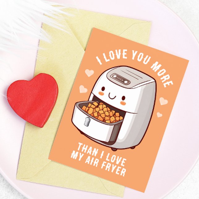 Jolie carte de la Saint-Valentin pour la friteuse  (Créateur téléchargé)