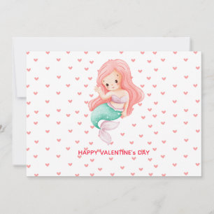 Jolie carte de la Saint-Valentin sirène