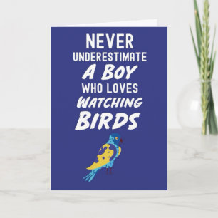 Jolie carte de naissance bleu marine pour bébé gar