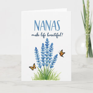 Jolie carte de nanas florale