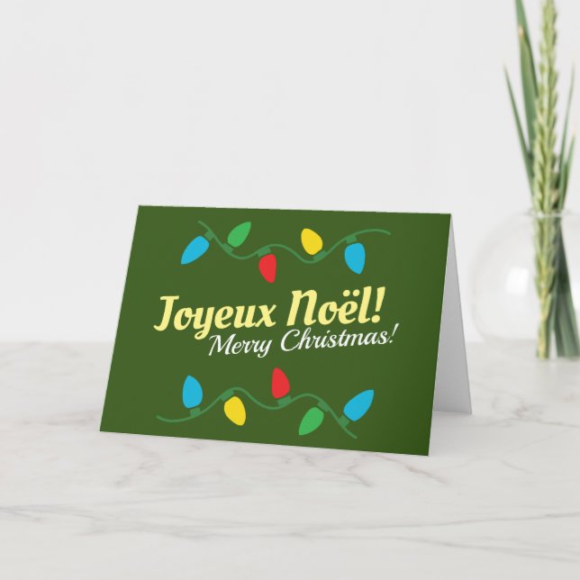 Jolie Carte de Noël avec Texte (Devant)
