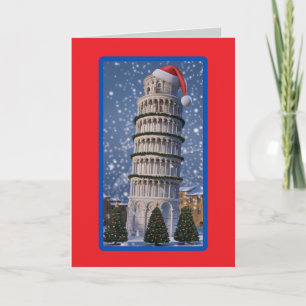 Jolie carte de Noël de Pise pour les fêtes de Noël