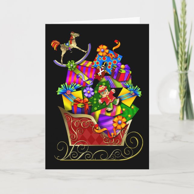 Jolie carte de Noël pour enfants (Devant)