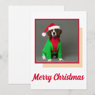 Jolie carte de Noël pour les amis et la famille av