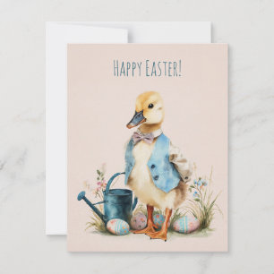 Jolie carte de Pâques à l'aquarelle