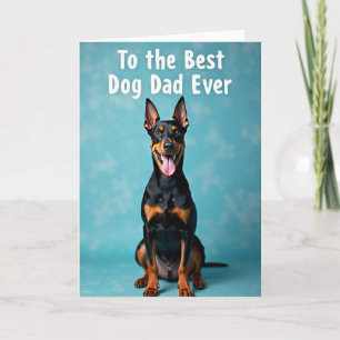 Jolie carte de portrait de chien pour la fête des 