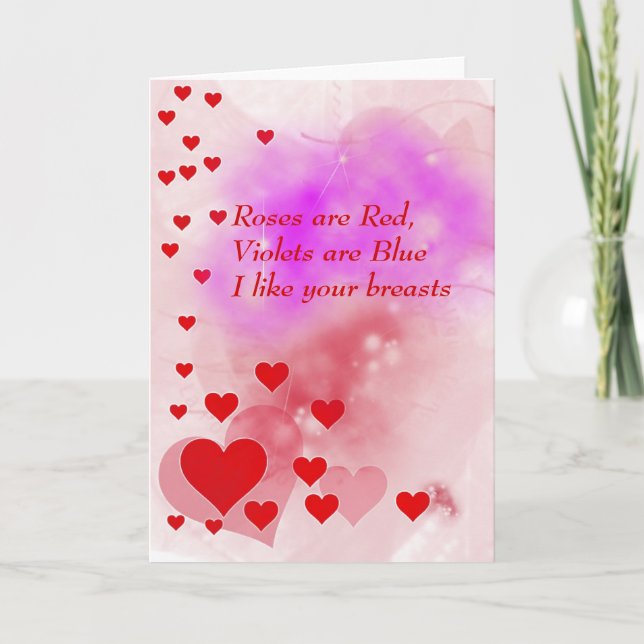 Jolie carte de Saint-Valentin coquine (Devant)