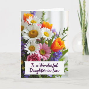 Jolie carte de tulipes pour la fête des mères