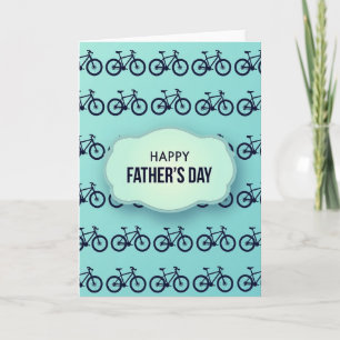 Jolie carte de vélo pour la fête des pères