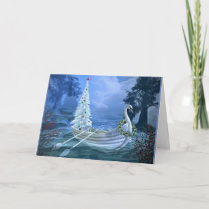 Jolie carte de voeux de Noël Swam