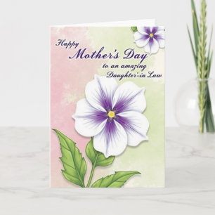 Jolie carte de vœux florale