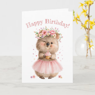 Jolie carte de vœux florale pour le jour de l'anni