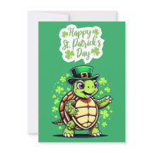 Jolie carte drôle de tortue - Bonne fête de la Sai
