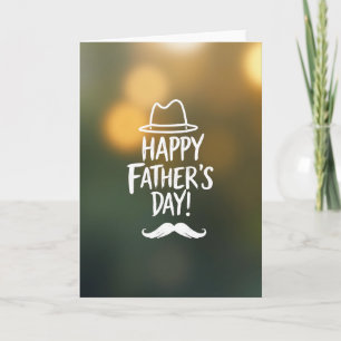 Jolie carte Fedora pour la Fête des Pères