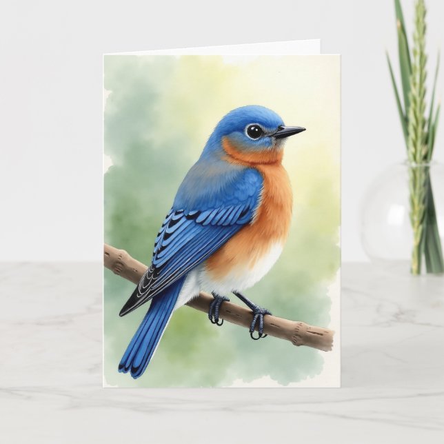 Jolie Carte Oiseau Pour Ma Femme (Devant)