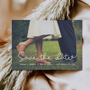 Jolie carte photo de mise en vente à la date fanta