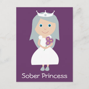 Jolie carte postale Sober Princess