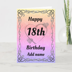 Jolie carte spéciale 18e anniversaire