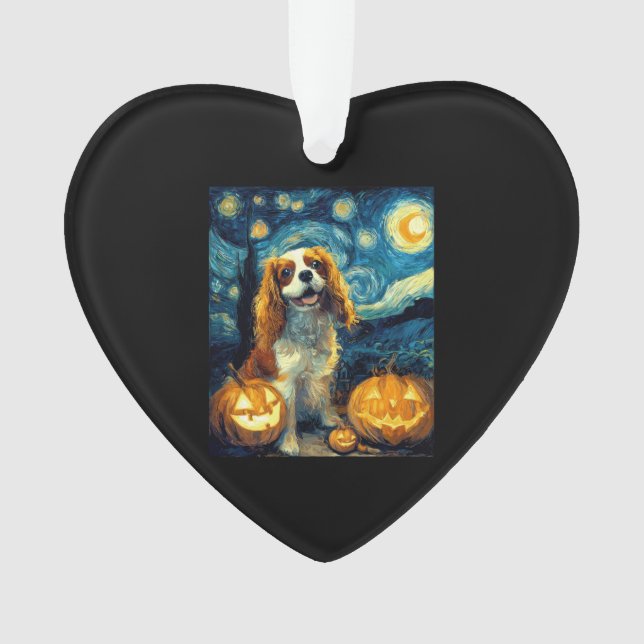 Jolie Chien Cavalier King Charles Spaniel Hallowee (devant)
