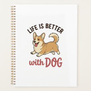 Jolie conception de la vie de chien Corgi est meil