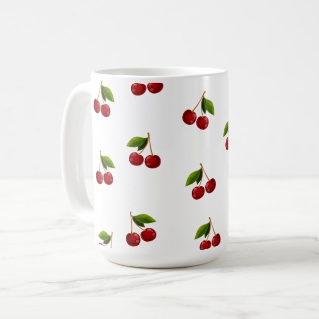 Jolie Coquette Cherry Motif Mug (Devant gauche)