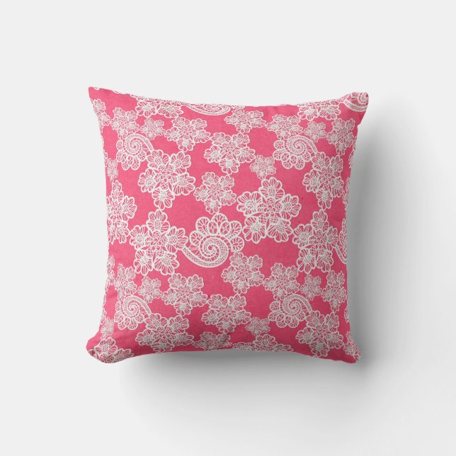 JOLIE COUSSIN DE LACE ROSE (Recto)