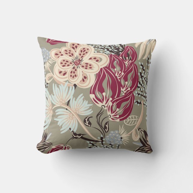 Jolie Coussin décorative Tan (Recto)