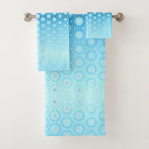 Jolie couverture Ombre Bleue et Peach Géométrique