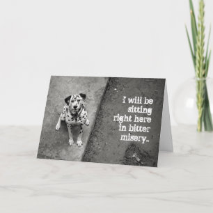 Jolie Dalmatienne Je suis Désolé carte