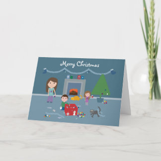 Jolie décoration de la carte de voeux de Noël Arbr