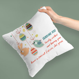 Jolie décoration de Pâques Lève oreiller