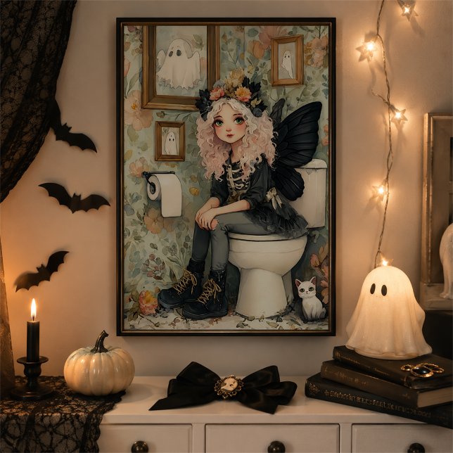 Jolie décoration murale Halloween de fée gothique  (Créateur téléchargé)