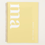 Jolie école Jaune Monogram<br><div class="desc">Ce planificateur élégant est un incontournable pour les jolies fournitures scolaires et les fournitures scolaires. Parfait pour l'école doit avoir, il convient parfaitement avec votre fournitures scolaires liste des écoles secondaires. Avec son design de fournitures scolaires mignonnes, c’est un matériel scolaire esthétique essentiel. Idéal pour les fournitures scolaires secondaires et...</div>