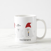 Jolie Éffrayante Noël Fantômes Café Mug