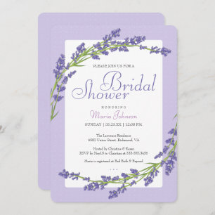 Jolie en pourpre   Invitation de douche nuptiale