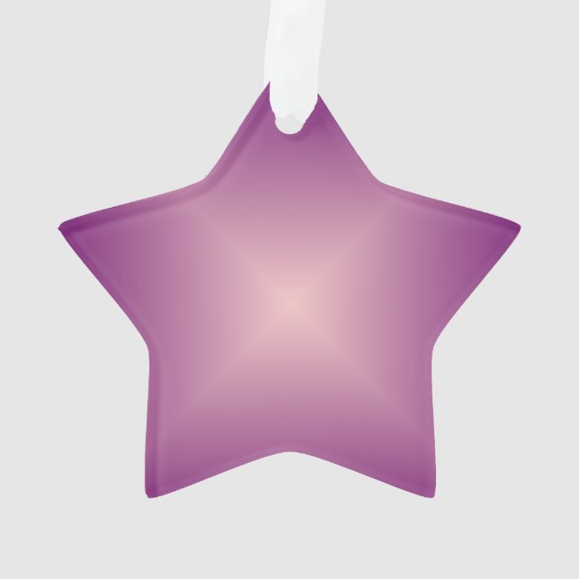 Jolie étoile rose > Ornement de Noël (dos)