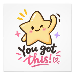Jolie étoile Vous avez ce joli poster motivation A