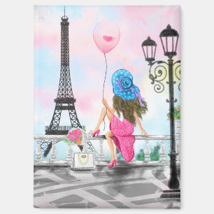 Jolie Femme Dans Partis Magnet