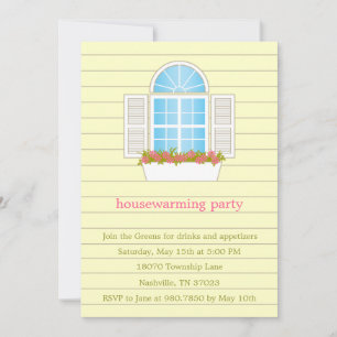 Jolie fenêtre Invitation de la Fête du réchauffeme