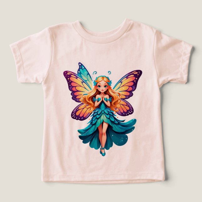 ⭐ Jolie Fille Fée Avec des Ailes de Papillon 🦋 (Design Recto)