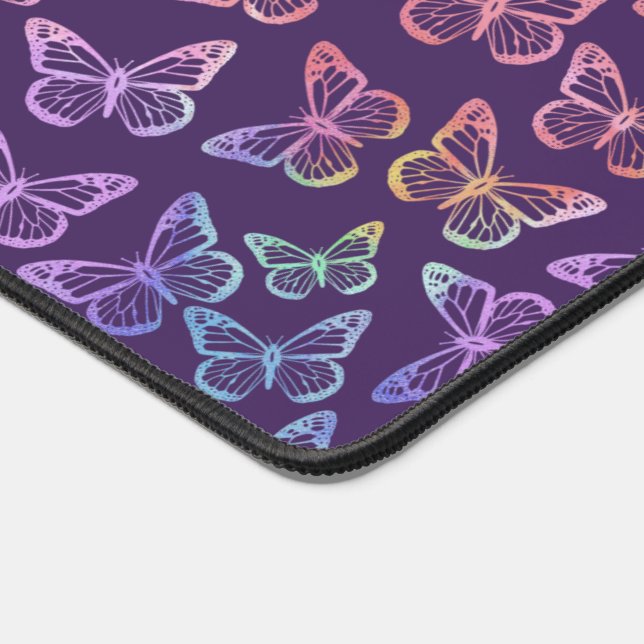 Jolie fille papillon violet Motif Iridescente (Coin)