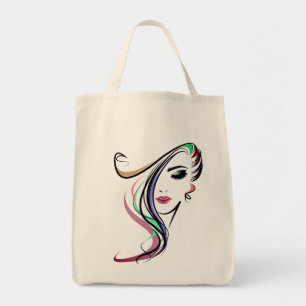 jolie fille Sac fourre-tout d'épicerie
