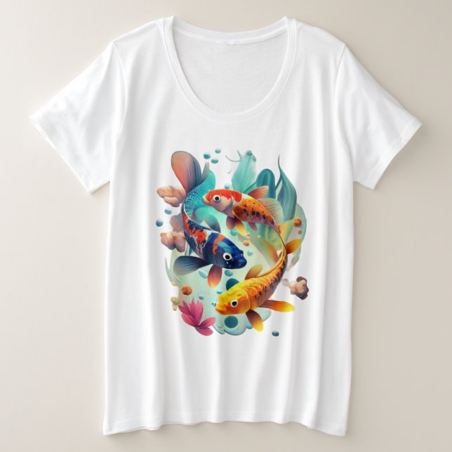 Jolie fleur de poisson ajouter nom (Design devant)