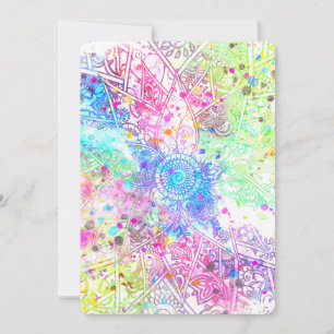 Jolie fleur henné dessiné à la main aquarelles